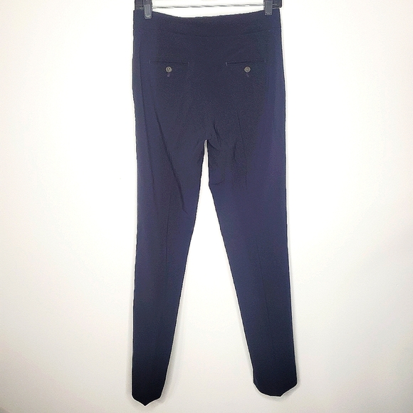 35) ARMANI COLLEZIONI Women's Blue Cigarette Pressed Pants Sz. 4 - Picture 4 of 8